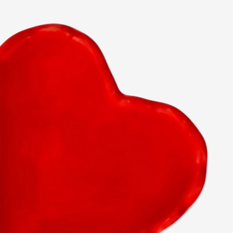 Ceramic red heart bowl - 7 cm