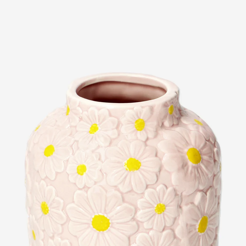 Pink flower vase - 15 cm