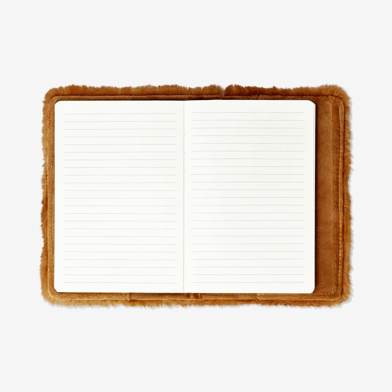 A5 plush bear notebook