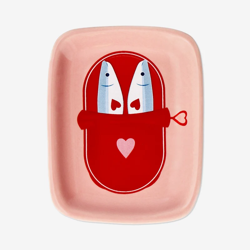 Trinket tray with sardines - 11 cm