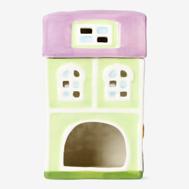 Decorative green house oil diffuser - 12 cm