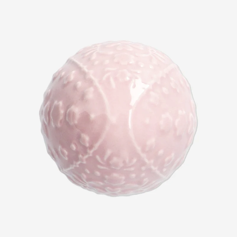 Pink decorative Easter egg - 9 cm