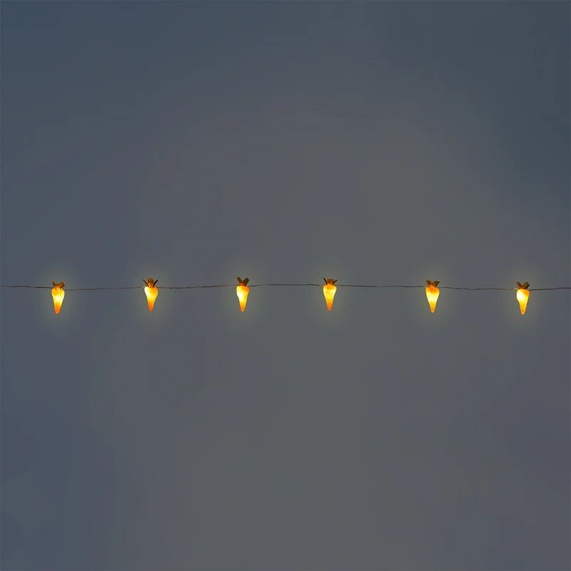 String lights - Orange carrots