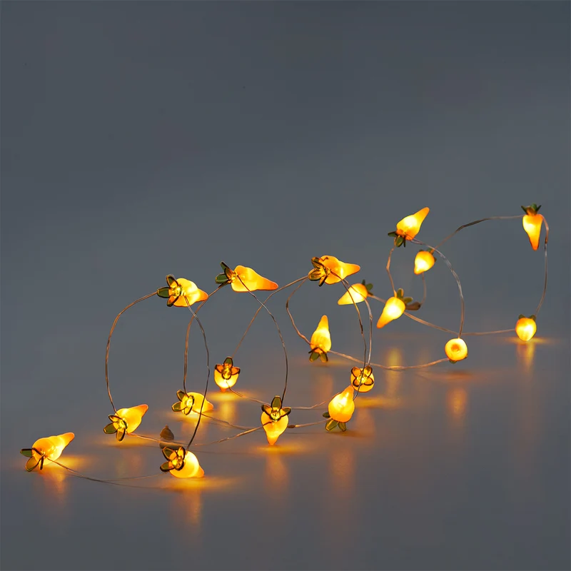 String lights - Orange carrots