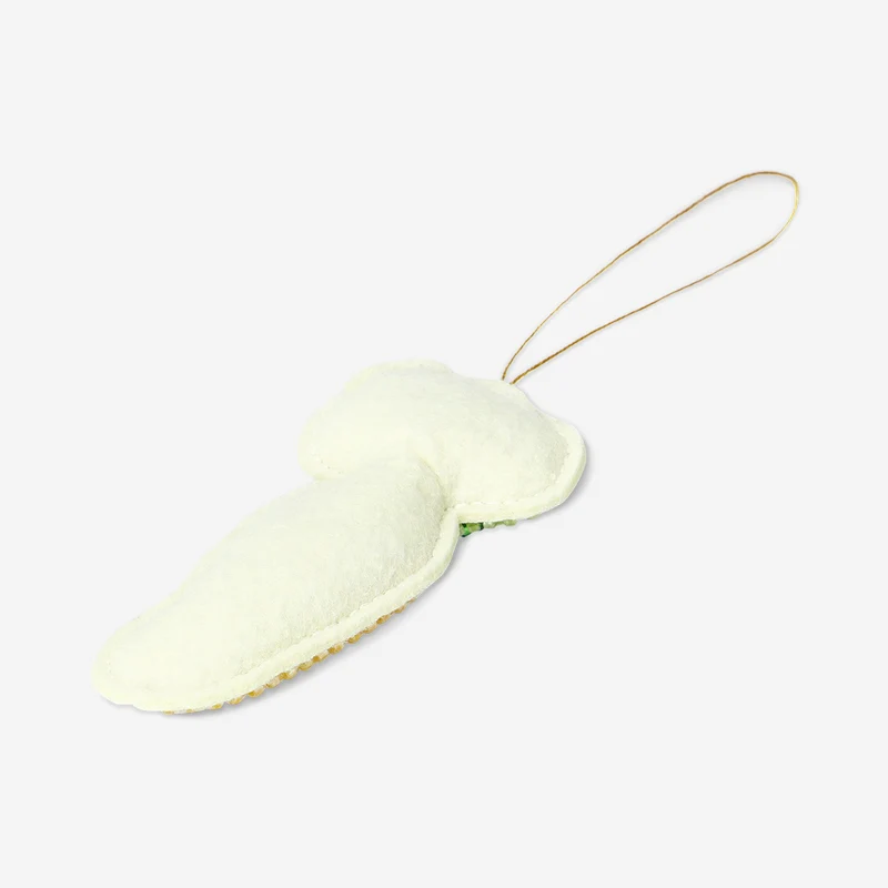 Hanging ornament - Carrot with beads