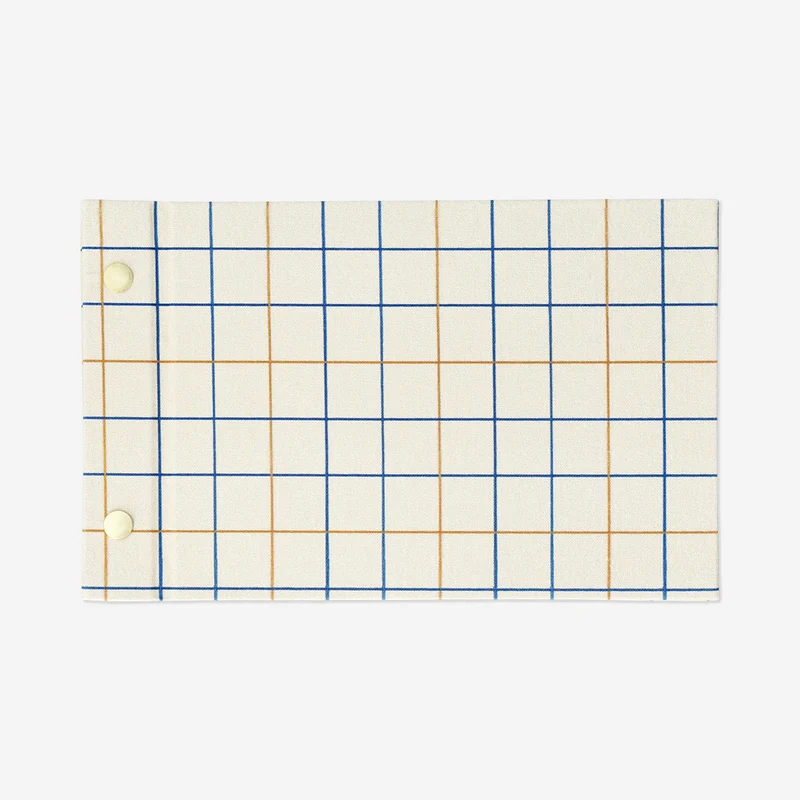 Photo album with grid pattern