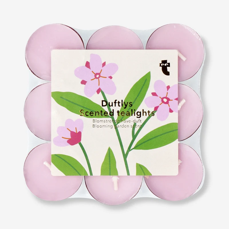 Scented tealights with blooming garden fragrance - 18 pcs