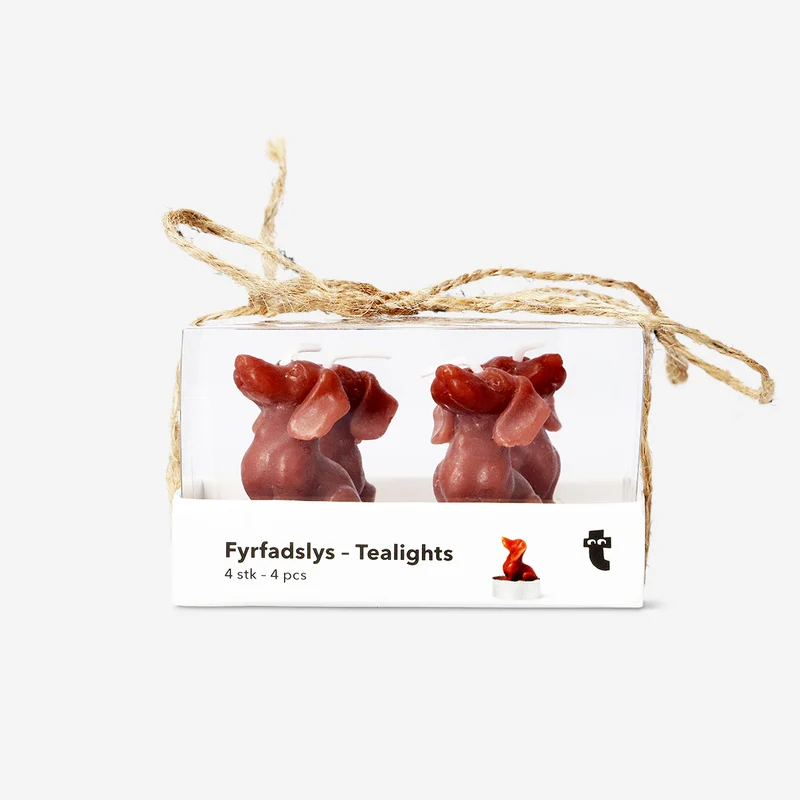 Sausage dog tealights - 4 pcs