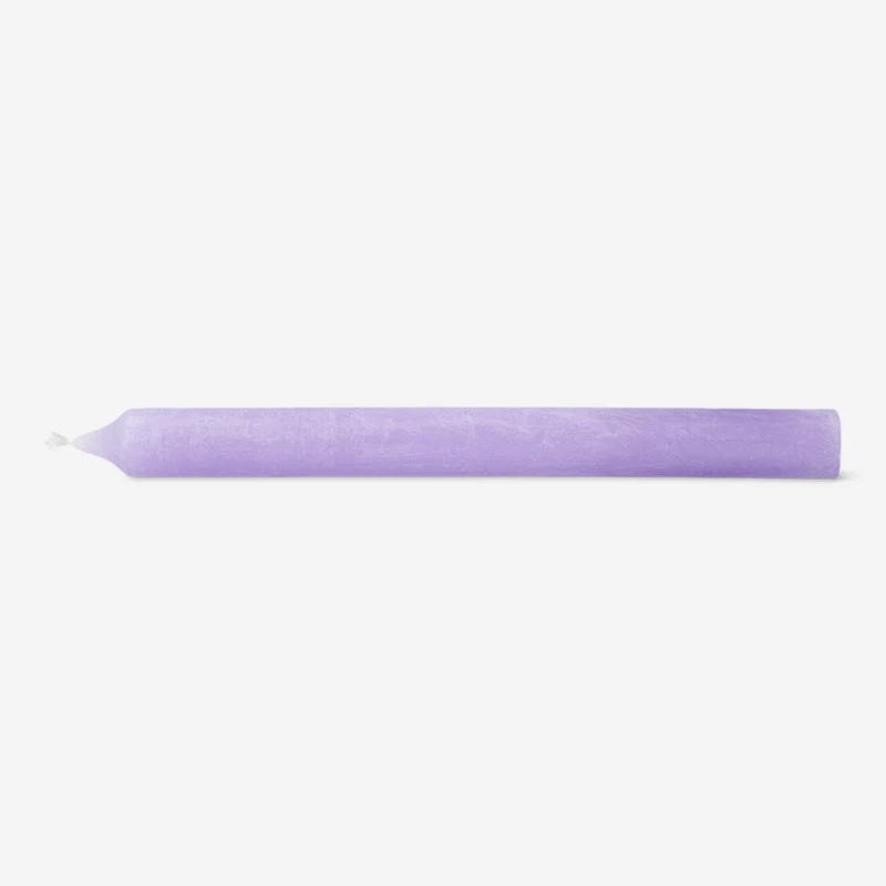Purple dinner candle - 24 cm