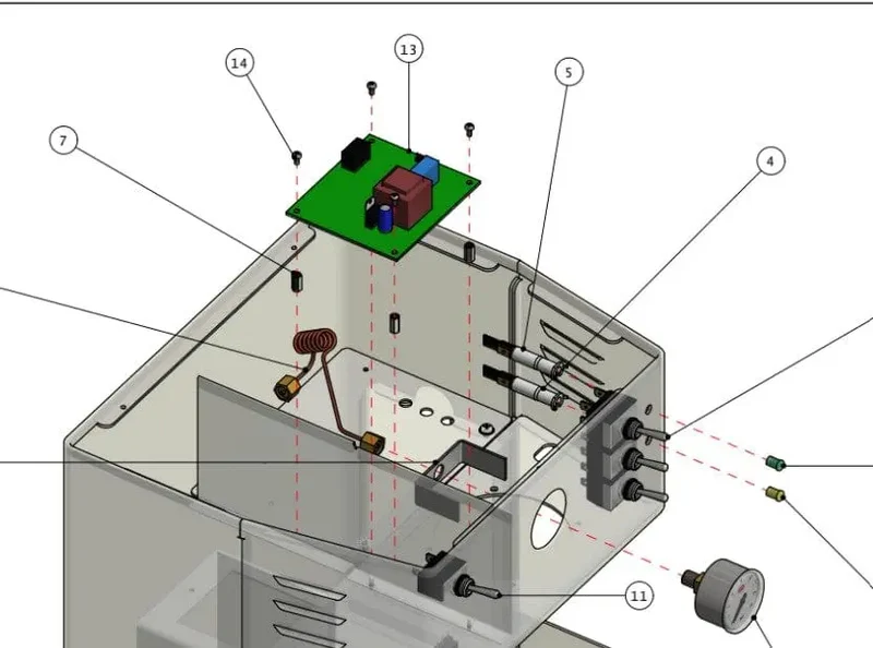 Scheda elettronica per macchina da caffè Quick Mill 03035