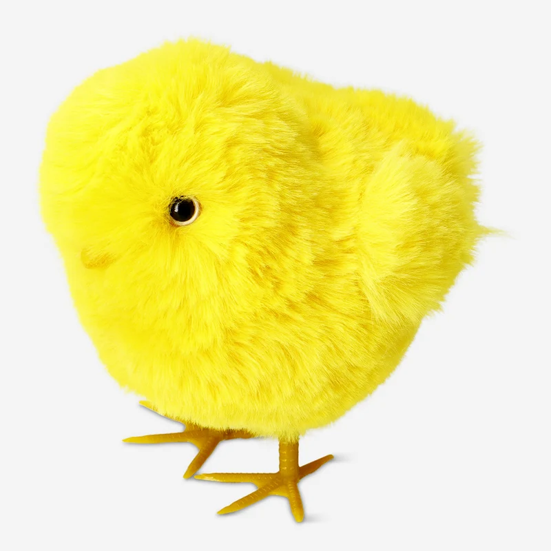 Decorative furry chick - 19 cm