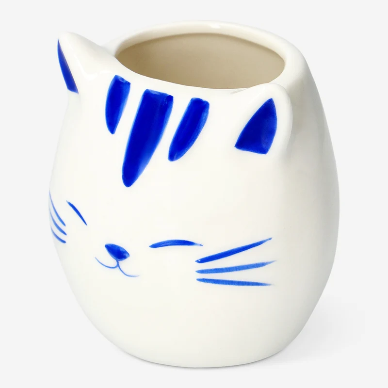Cat toothbrush mug - 10 cm