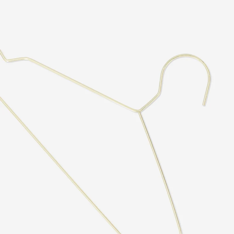 Gold metal hangers - 5 pcs