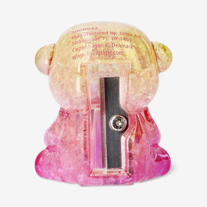 Iridescent gummy bear pencil sharpener