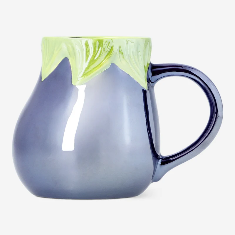 Purple aubergine mug - 390 ml