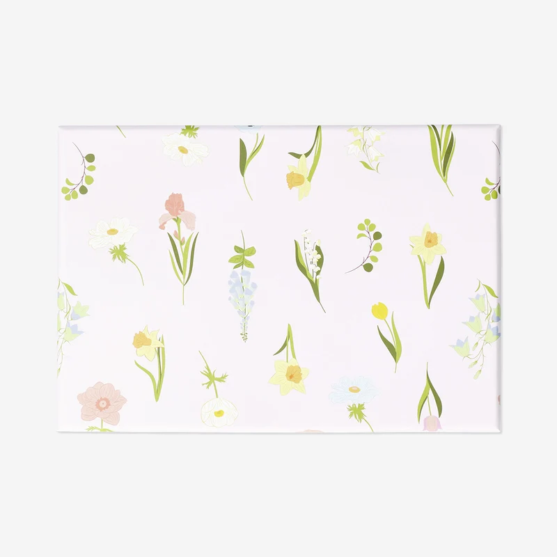 Floral paper storage box - 14x20 cm