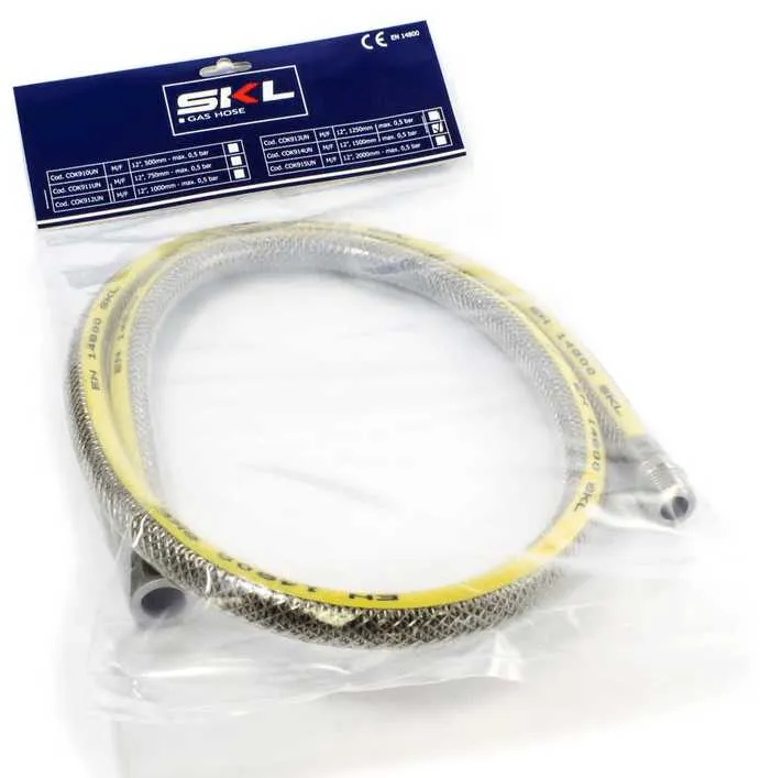 Tubo gas 1/2 1500mm m.f. Skl Skl