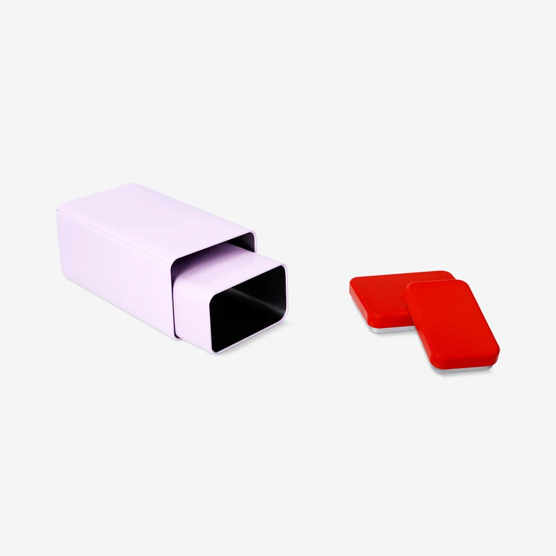 Pink food storage tins - 2 pcs