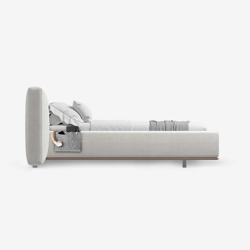 Grey bedside organiser