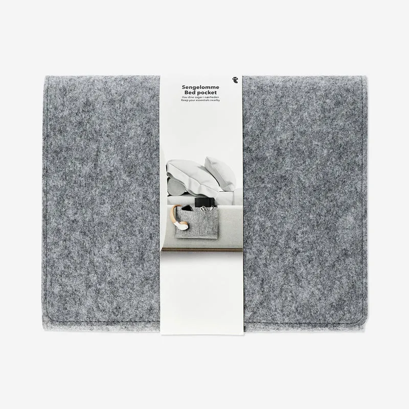 Grey bedside organiser
