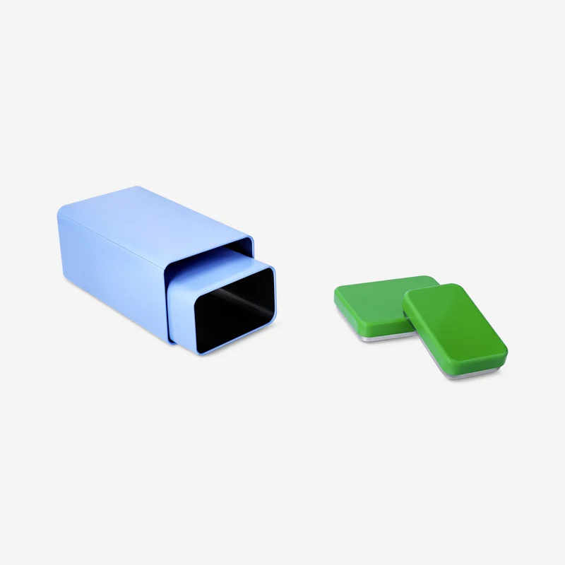 Blue food storage tins - 2 pcs
