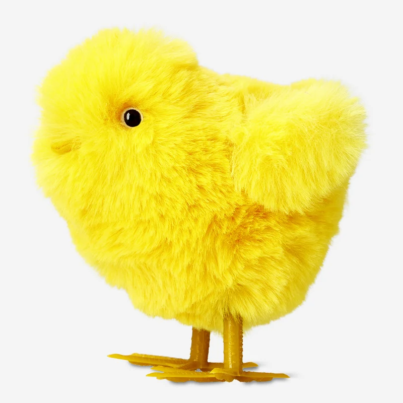 Decorative furry chick - 15 cm