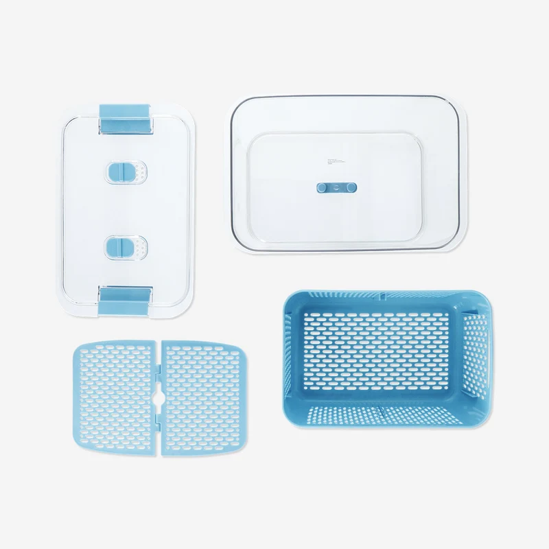 Blue food storage for fridge - 28 cm