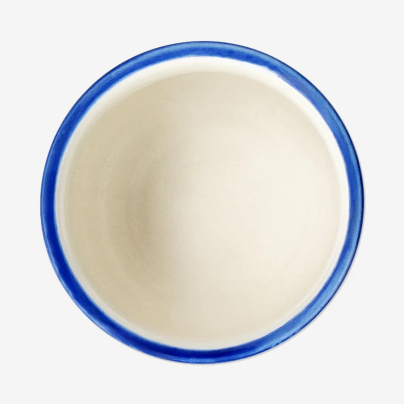 Blue floral egg cup