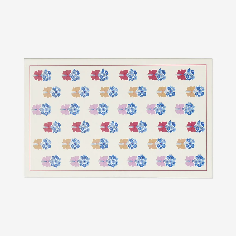 Floral storage box as a book - 21 cm