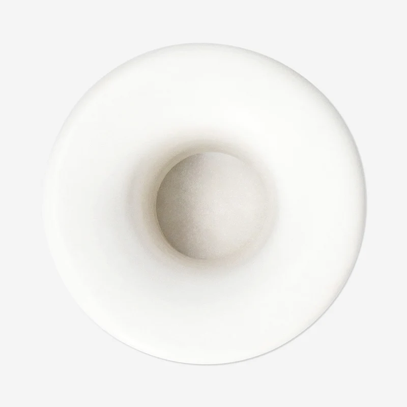 White toothbrush holder - 4 cm