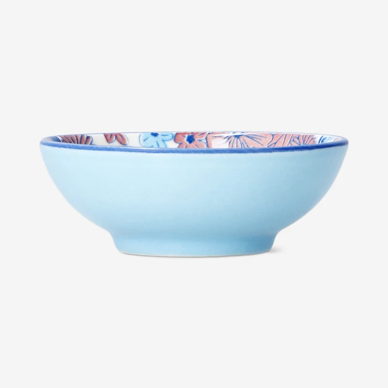 Blue floral soya bowl - 8 cm