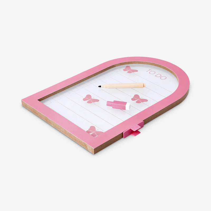 Butterfly glass planner board with marker