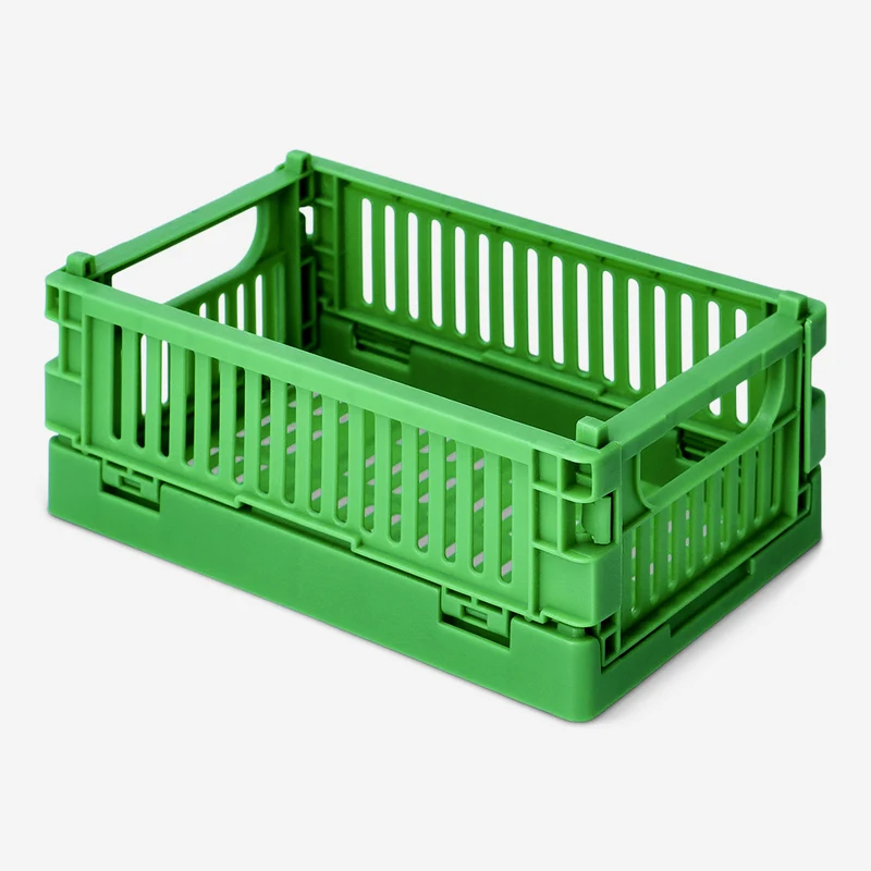 Green collapsible storage box - 15 cm