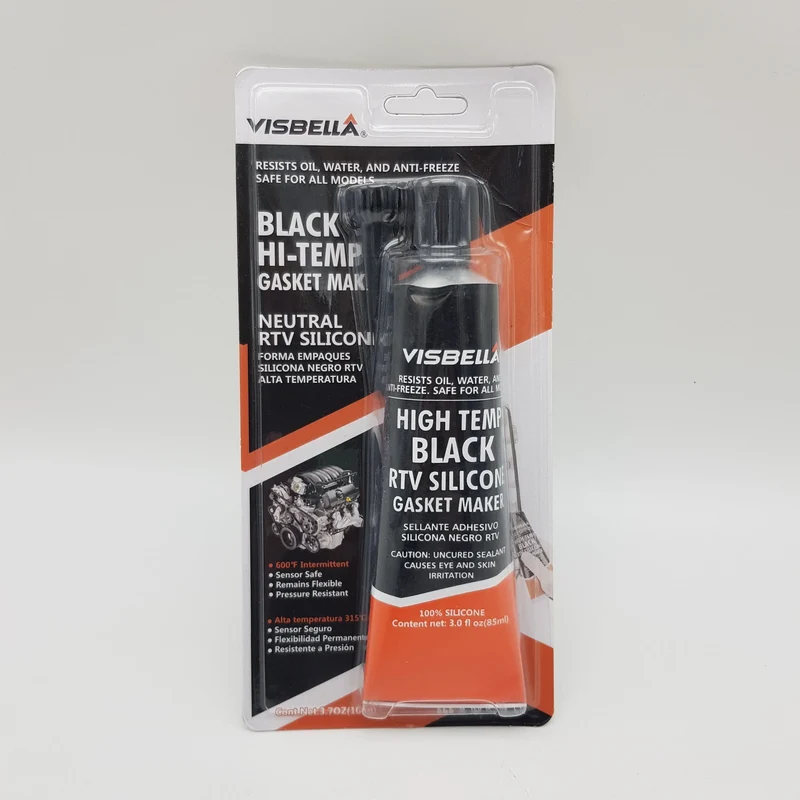 Silicone alte temperature nero 85ml Universale