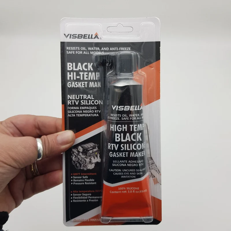 Silicone alte temperature nero 85ml Universale