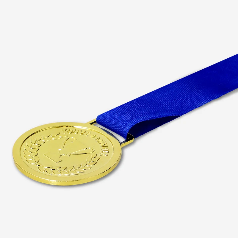 Blue winner medal