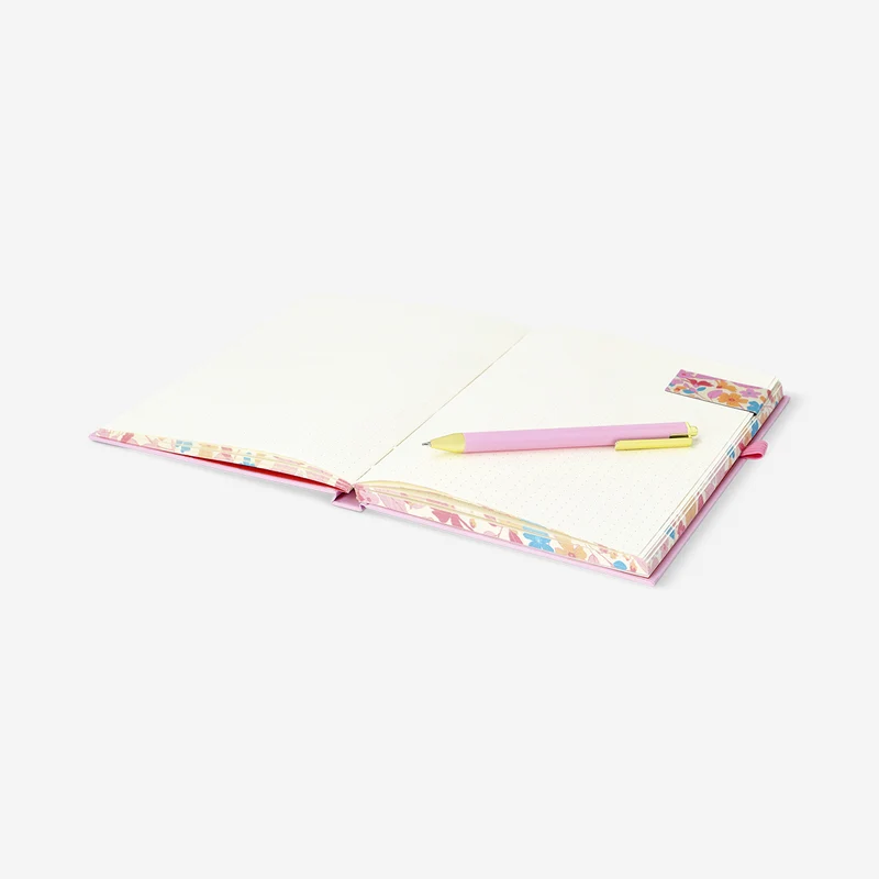 A5 butterfly bullet planner with pen and magnetic bookmark