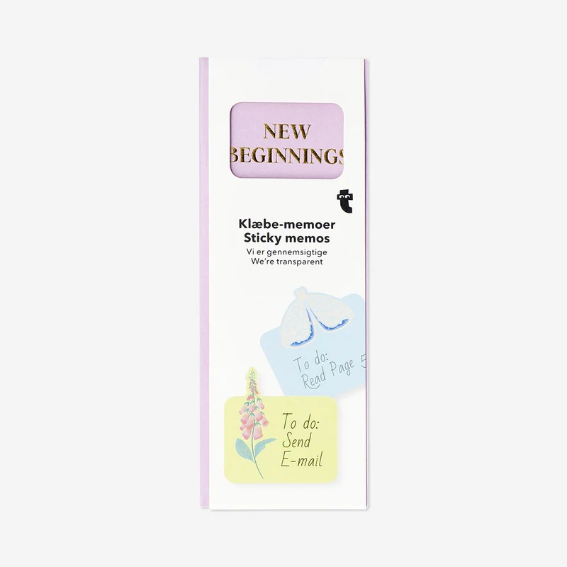 Transparent sticky deco memos