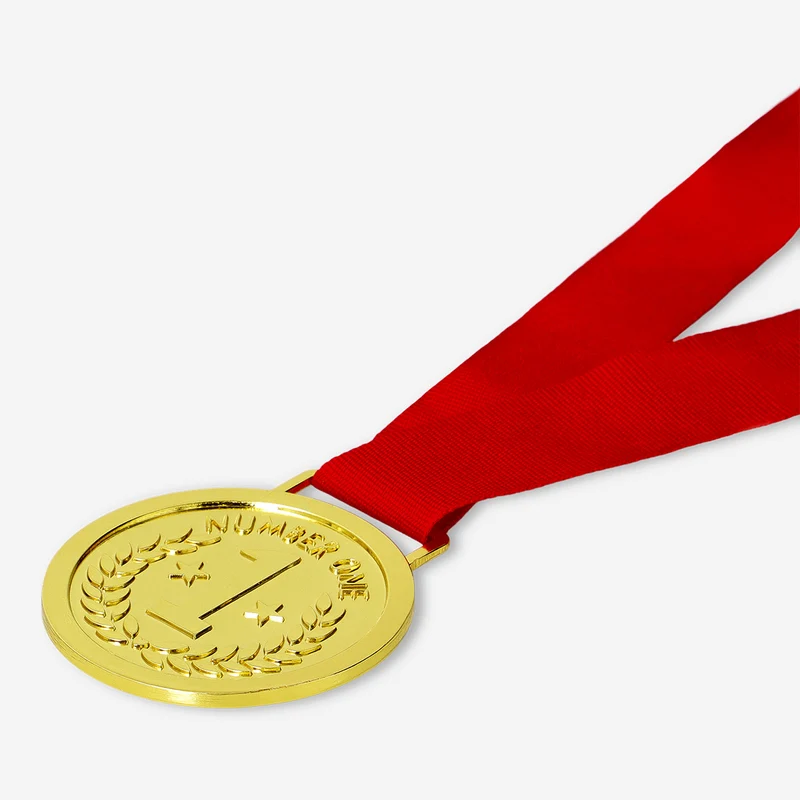 Red winner medal