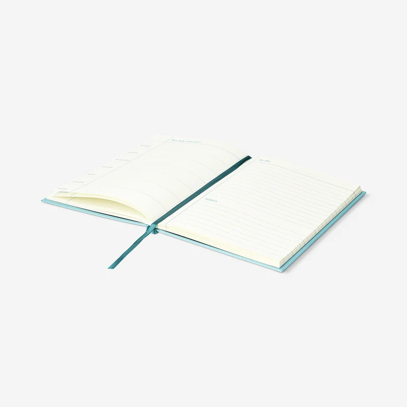 Blue weekly planner - English
