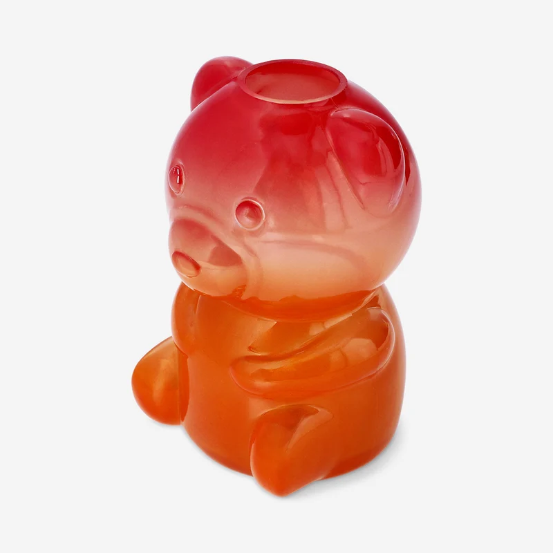 Gradient ceramic bear vase - 14 cm