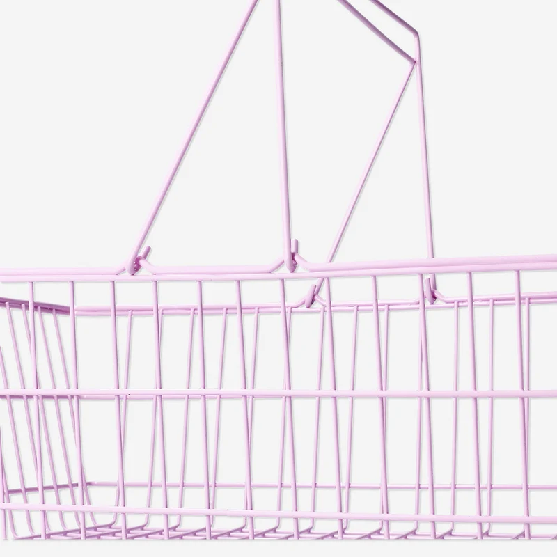 Pink wire basket