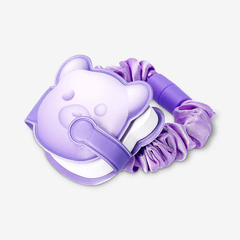 Notepad with hair elastic