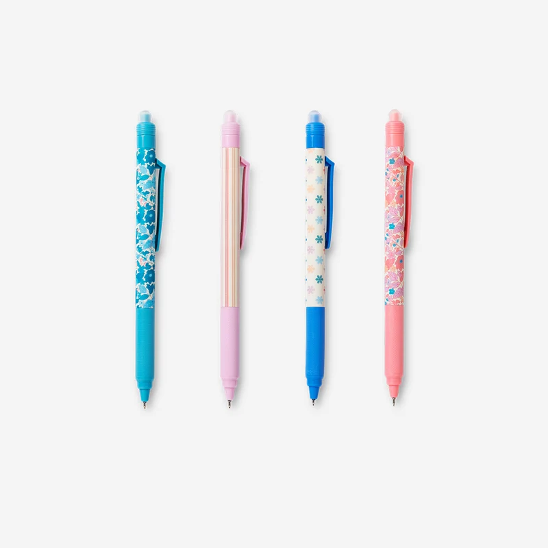 Erasable gel pens with stamps - 4 pcs