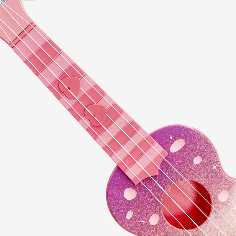 Ukulele in magical pink design
