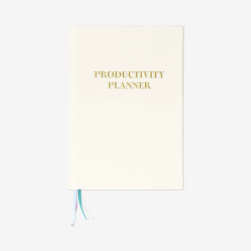 Beige undated personal planner