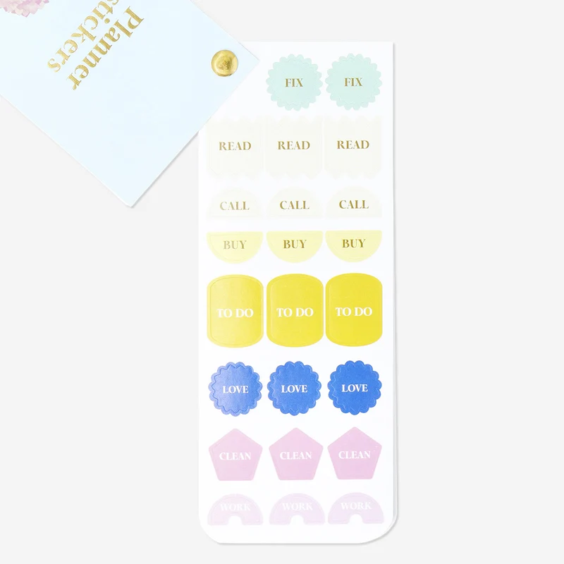 Stickers for bullet planner