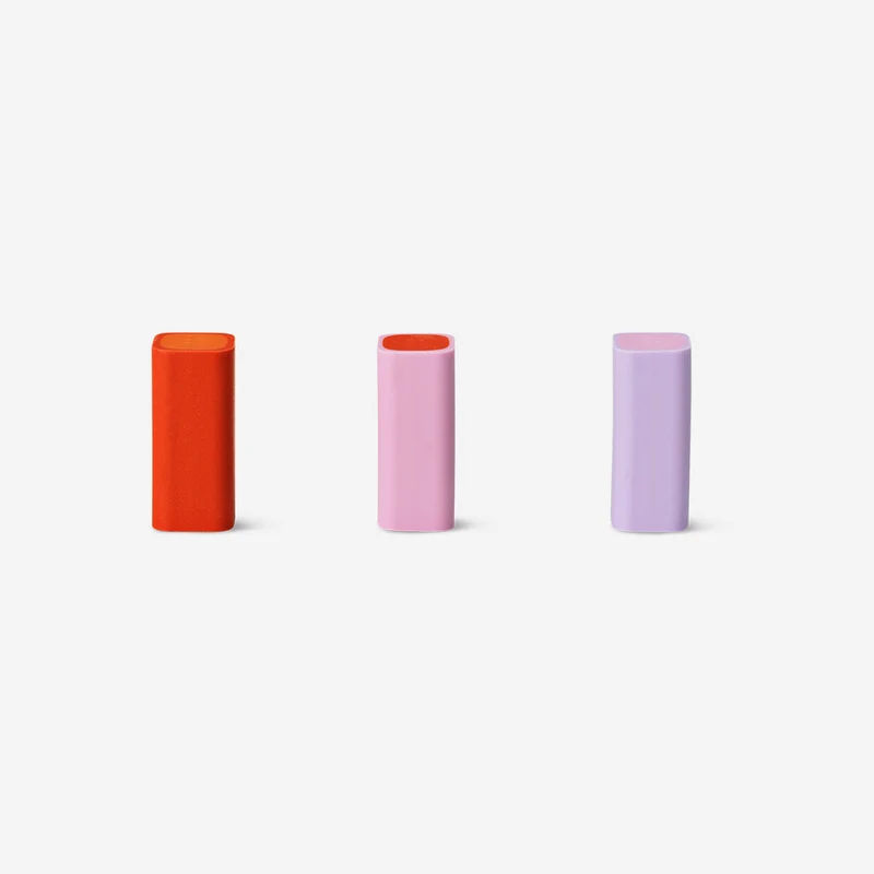 Milk carton erasers - 3 pcs