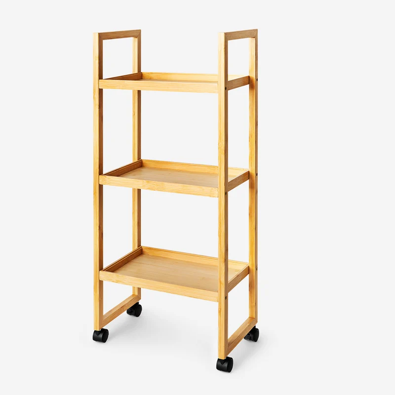 Bamboo storage trolley - 80 cm