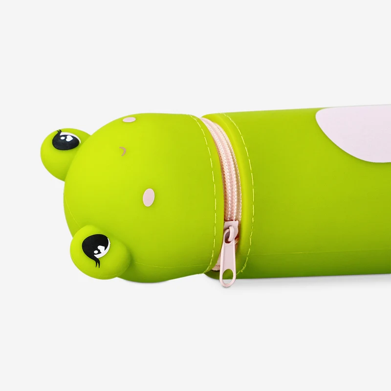 Silicone frog pencil case
